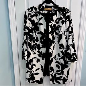 Nipon Boutique floral long length jacket Size 14W